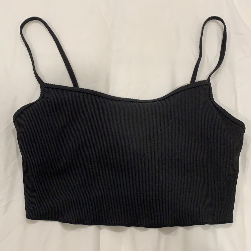 Black LA Hearts Bikini Top